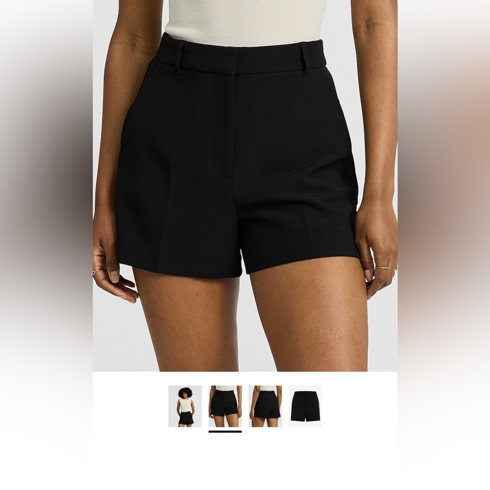 Express Women's Super High Waisted Black Tailored Shorts
